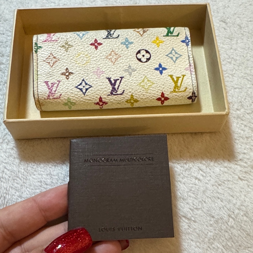 Louis Vuitton pink Murakami Multicolor Monogram 🔑 holder with box - Picture 3 of 15